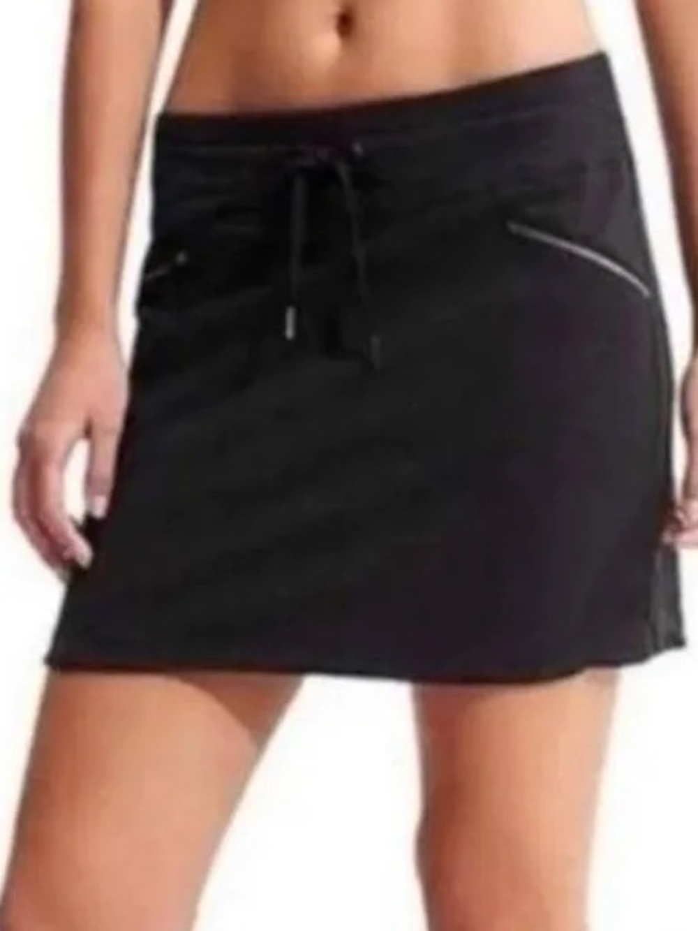 Athleta Metro Black Drawstring Active Skort